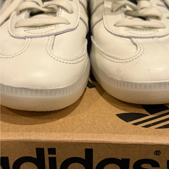 Adidas Samba Decon Cream Leather Sneakers LIKE NEW - Picture 4 of 12